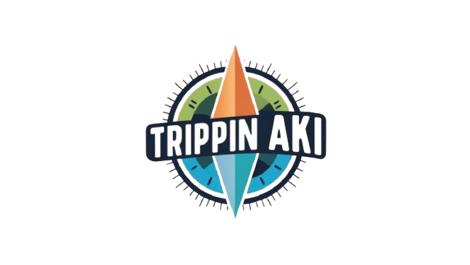Logo of Trippin Aki, the leading travel blog in India, showcasing a creative design that embodies adventure and exploration.
