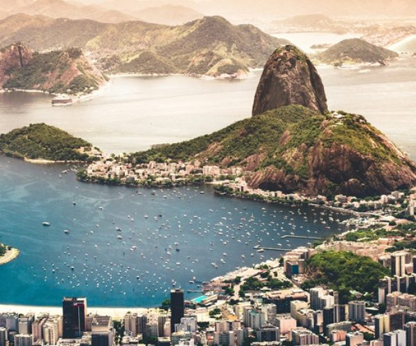 Experience the beauty of Rio de Janeiro, Brazil, with its iconic Sugarloaf Mountain.